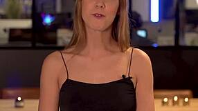 Blonde softcore casting interview with Alexis Crystal