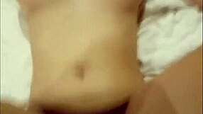 asian girl with big tits jumps on my cock in a homemade college scene