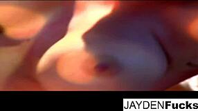 Jayden and Natasha team up on a cock with big tits and ass.