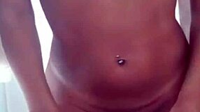 agatha carioca undresses and strips, ripping clothes while cuckold husband watches in the room on webcam