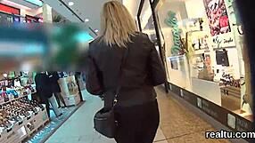 charming czech nympho is tempted in the mall and pounded in pov