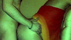 She moans loudly as the shemale fucks her ass in the hotel room