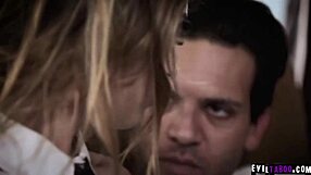 A black prostitute enjoys a rich neighbor's cock and receives a cumshot