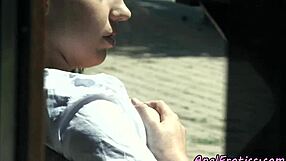 why is this classy european babe getting anally doggystyled outdoors with small tits?