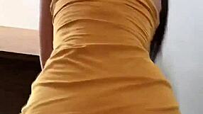 Part 2: Cute Latina office worker’s solo play