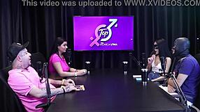 Look at these two teens stripping in sheer red lingerie?