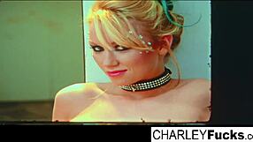 Madison Scott and Charley engage in passionate lesbian fucking with oral and big tits