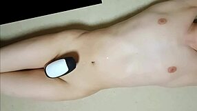 teen 18+ masturbates with rotor to ejaculation