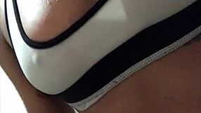 Hot wet sex with natural boobs and newbie glamour models