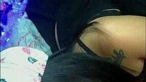 Latina Teen Gives Brother Huge Blowjob on Webcam?