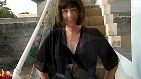 My wife gets ready to perform in our music clip, oh baby, I have something special for you