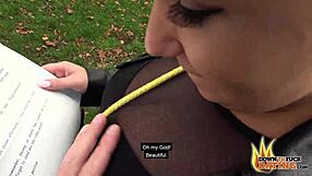 Damn, Curvy Blonde Lena Nitro Bangs Blind Date in Public!