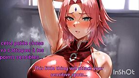 Tsunade and sakura give jerk off instructions in translation