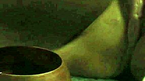 Tied Up Lady With Neck Collar Masturbates To Orgasm