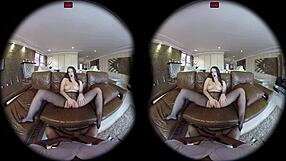 वर्चुअलपॉर्नडिजायर - एंजेलिना की सेक्सी स्टॉकिंग्स 180 वीआर 60 एफपीएस में