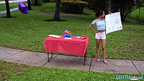 Teen Alicia Reign drilled hard by tattooed Nade Nasty.