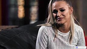 Emma Hix and Gabbie Carter attempt lame roleplay with licking