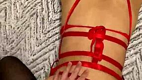 Latina teen BENT OVER in sexy lingerie, DOGGYSTYLE fucking