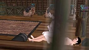 Animated 3D Girl Raiding Dick in Cowgirl and Anal Positions!