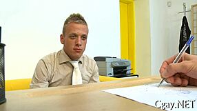 He dives into intense anal sex with his gay partner, exploring every thrust deeply.