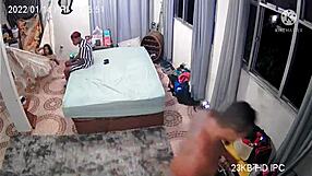 In this homemade webcam scene, she handles a monster cock with her big tits