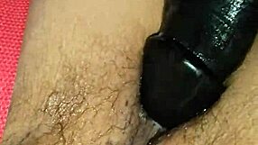 Wife Rides and Bounces on Big Dick Dildo in Homemade Masturbation Scene