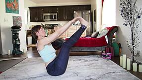 Big ass in yoga from mature European femdom