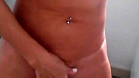 she's in the kitchen wearing a bikini