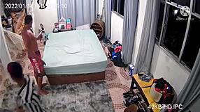 In this homemade webcam scene, she handles a monster cock with her big tits