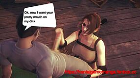 lara croft says 'fuck me hard' in this hentai sex scene