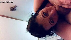 Jjkittie gives deep blowjob and swallows