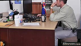 Detailed gay office sex scenes in porn video class.