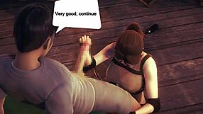 lara croft says 'fuck me hard' in this hentai sex scene