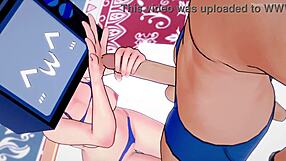 TV Woman Enjoys Sex in Bikini