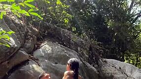 A Colombian river wild encounter with the unexpected girl