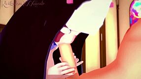 सर्वेंटे और बॉयफ्रेंड चर्च में शरारती हो गए - FNF हेंटाई मस्ती