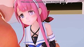 3D and MMD animation of Jiangsu woman getting penetrated and filled with semen