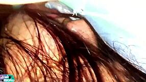 beautiful woman moans silently during doggystyle fuck