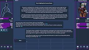 Ryona facing her thrilling adventure in the trials of Tainted Space's Hentai game