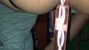 Intense anal sex with dildo leads to hardcore creampie