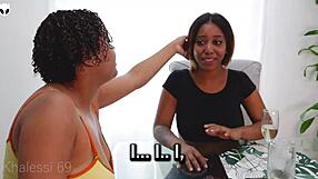 Hot oiled ebony big ass lesbians humping hard 😍