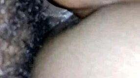 Ebony pussy creampied by monster black cock in king sauce style