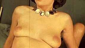 Vintage Cunnilingus Scene with Hairy Lesbian Muff Diving Action