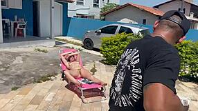 Wow! Naughty Wife Bangs Pool Cleaner Behind Husband's Back