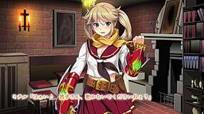 Anime game mature female seduces her breeder