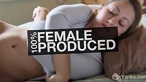 Yo, watch this cute amateur Kitty L shave her tight pussy clean