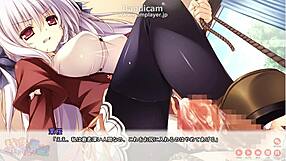 Momo-chan's wild ride: Footjob and BDSM with a hot sexy anime momentease