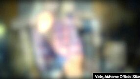 Country girl Vicky Vette stuffs her ass with toys!