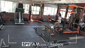 Spyfam Step Sister Busts Step Bro Peeping During Masturbation