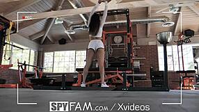 Spyfam Step Sister Busts Step Bro Peeping During Masturbation